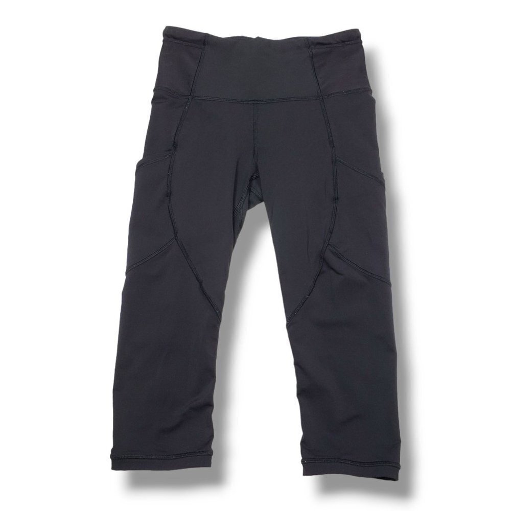Lululemon Crop Mesh Tight Womens 4‎ Black